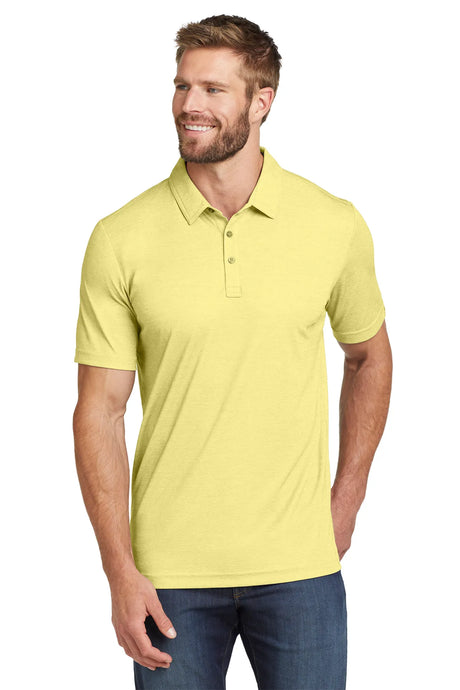 TravisMathew Oceanside Heather Polo. TM1MU412 Pale Banana Heather_1