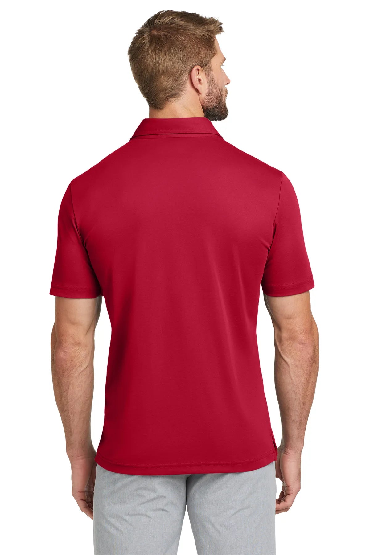 TravisMathew Oceanside Solid Polo. TM1MU411 Scooter Red_2