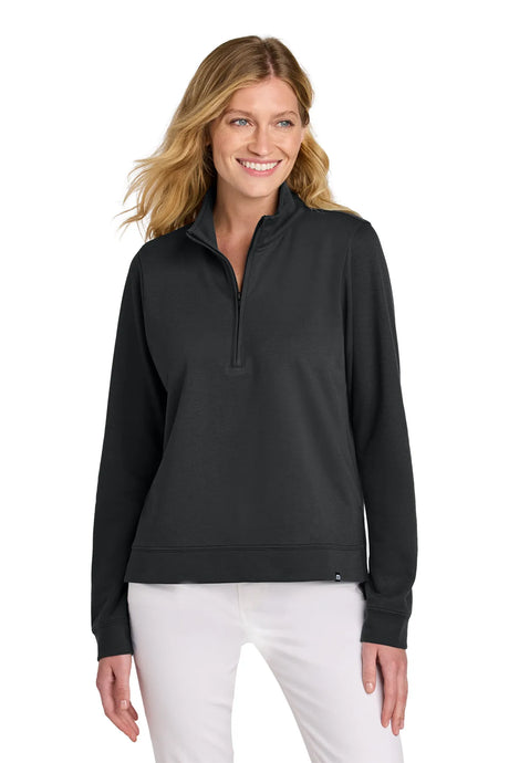 TravisMathew Women's Coveside 1/2-Zip TM1LD007 Black_1