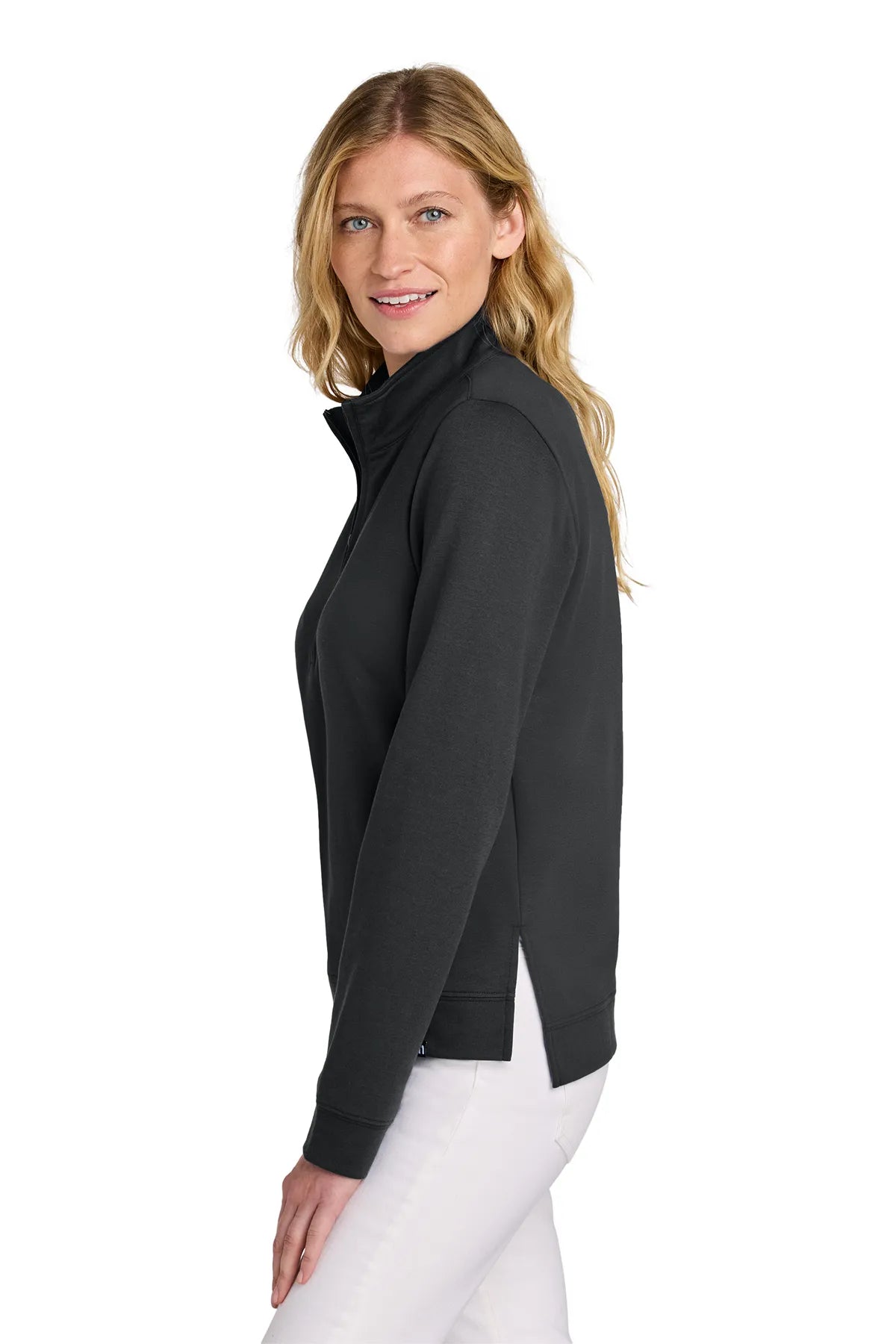 TravisMathew Women's Coveside 1/2-Zip TM1LD007 Black_3