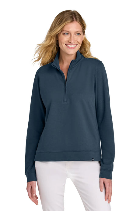 TravisMathew Women's Coveside 1/2-Zip TM1LD007 Blue Nights_1