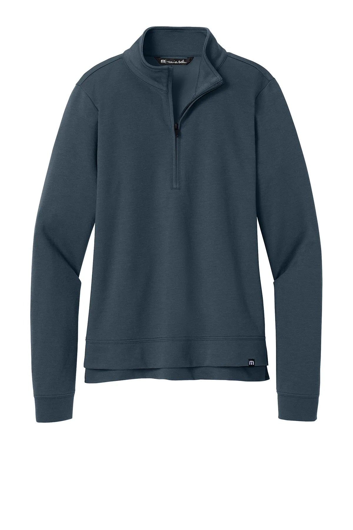 TravisMathew Women's Coveside 1/2-Zip TM1LD007 Blue Nights_4