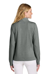 TravisMathew Women's Coveside 1/2-Zip TM1LD007 Dark Grey Heather_2