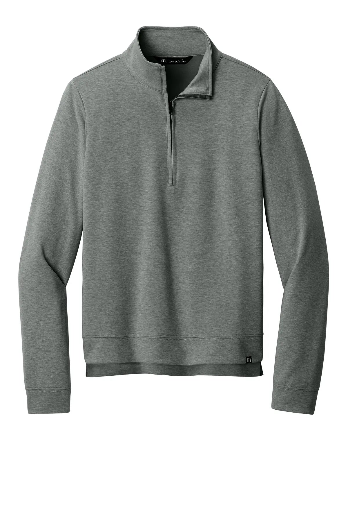 TravisMathew Women's Coveside 1/2-Zip TM1LD007 Dark Grey Heather_4