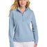 TravisMathew Women's Coveside 1/2-Zip TM1LD007 Light Grey Heather_1