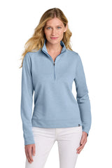 TravisMathew Women's Coveside 1/2-Zip TM1LD007 Light Grey Heather_1