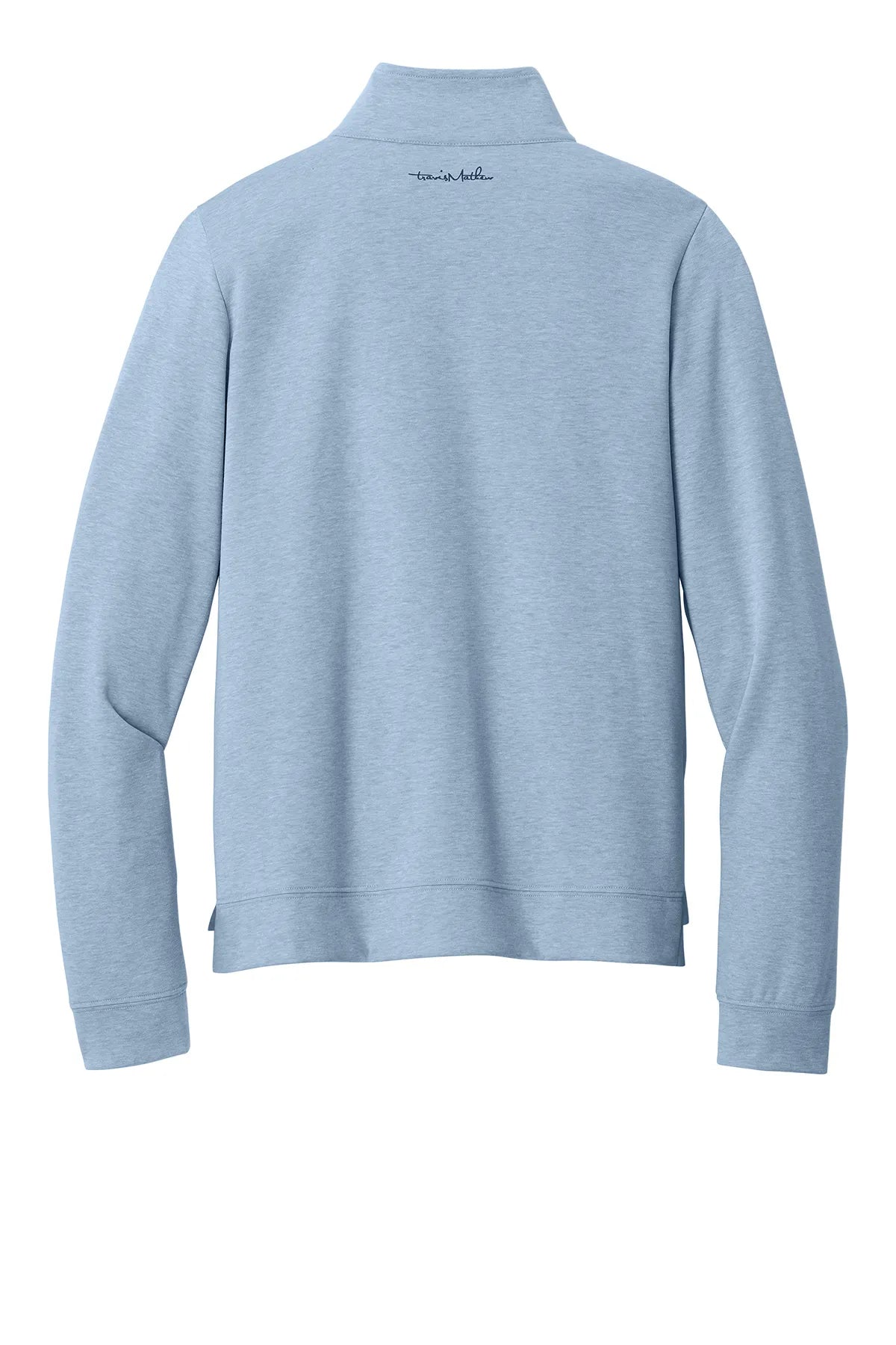 TravisMathew Women's Coveside 1/2-Zip TM1LD007 Light Grey Heather_5