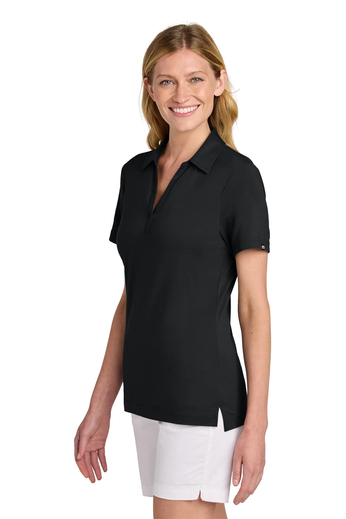 TravisMathew Women's Glenview Solid Polo TM1LF071 Black_3
