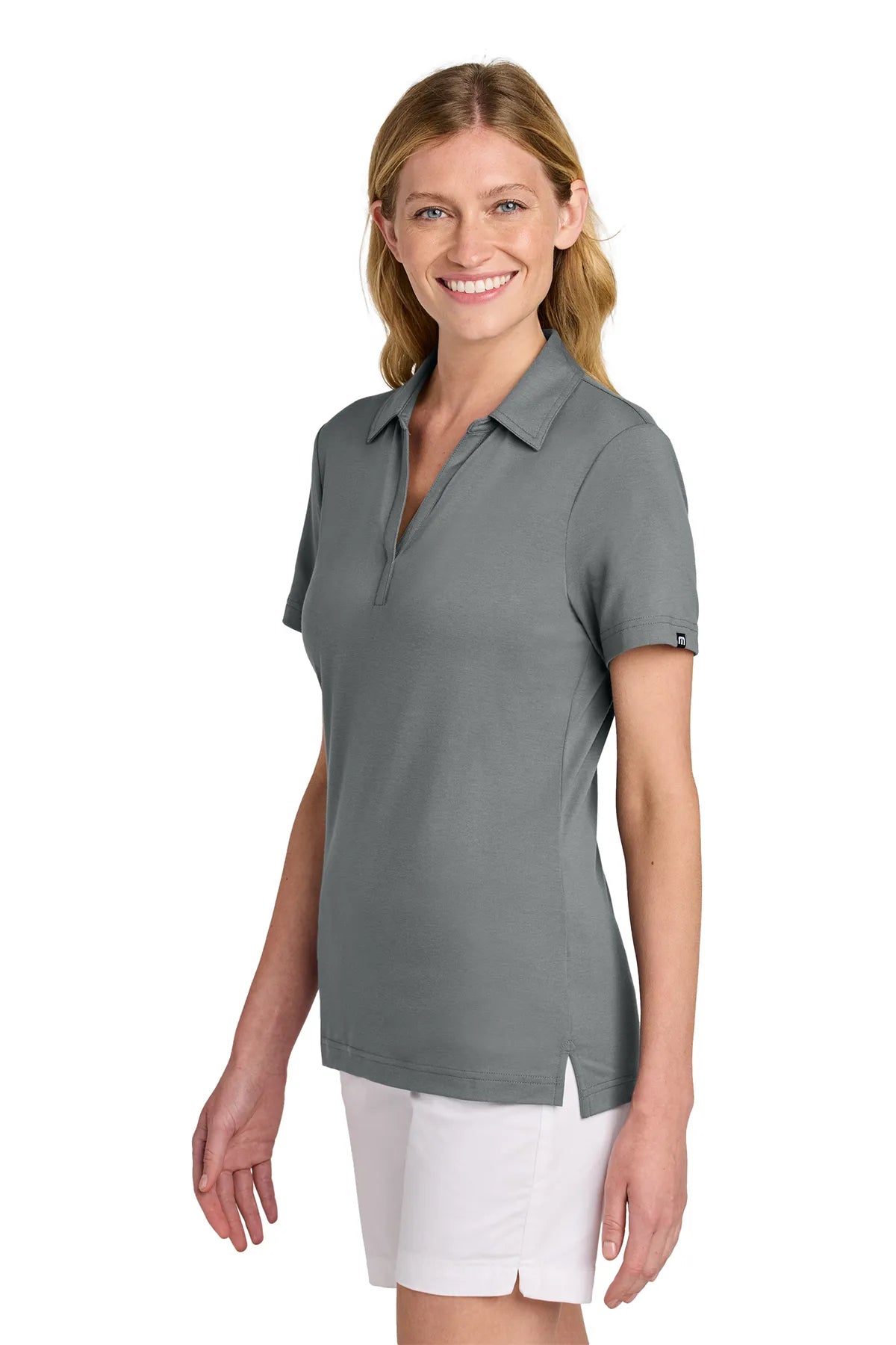 TravisMathew Women's Glenview Solid Polo TM1LF071 Quiet_3