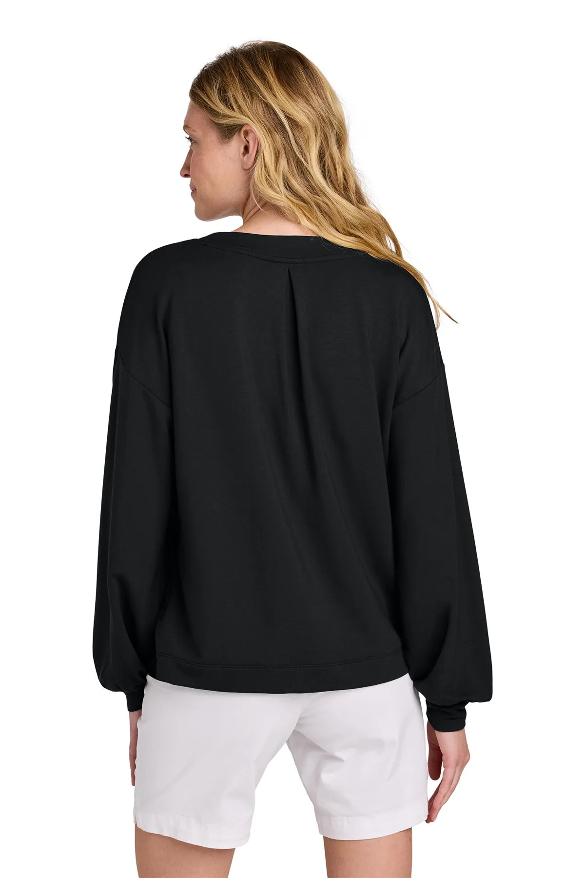 TravisMathew Women's Long Weekend V-Neck TM1LD009 Black_3
