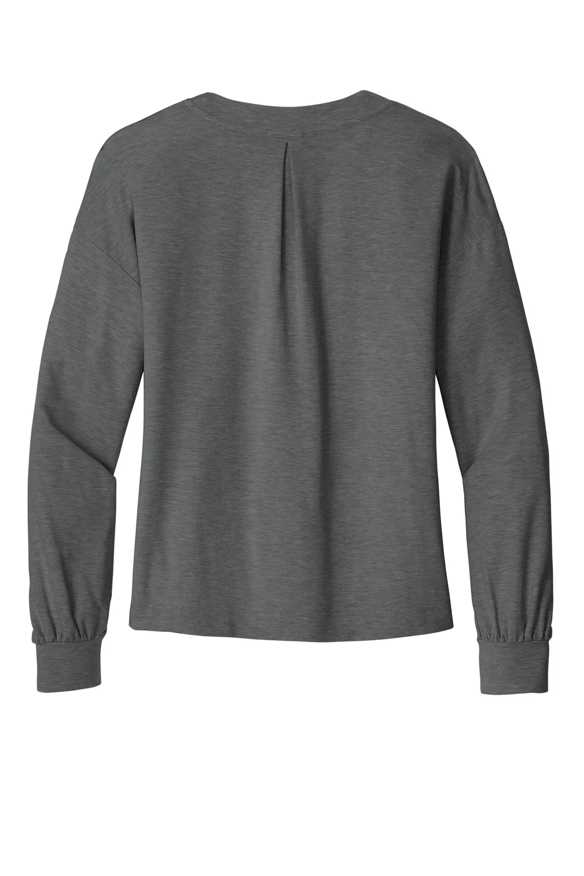 TravisMathew Women's Long Weekend V-Neck TM1LD009 Dark Grey Heather_5