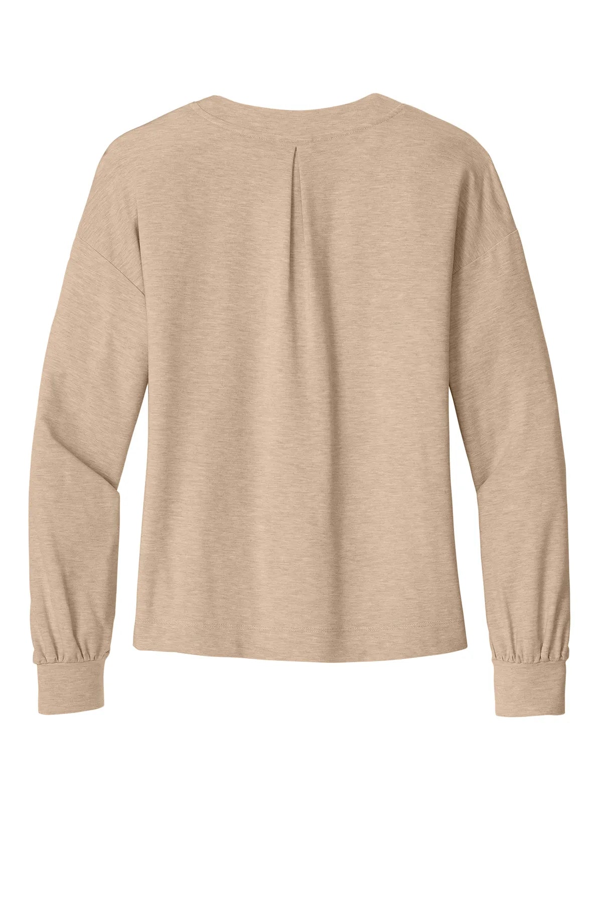 TravisMathew Women's Long Weekend V-Neck TM1LD009 Natural Heather_5