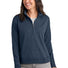 TravisMathew Women's Ocean Villa 1/4-Zip TMA41428 Blue Heather