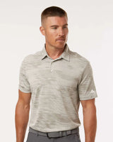 Ultimate365 Textured Stripe Polo alumina/ silver pebble