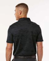 Ultimate365 Textured Stripe Polo carbon/ black_2