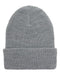 Waffle Cuffed Knit Beanie Heather Grey