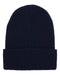 Waffle Cuffed Knit Beanie Navy