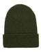 Waffle Cuffed Knit Beanie Olive