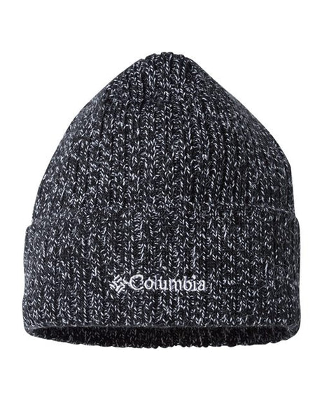 Watch Cap Cuffed Beanie Black/ White Marled