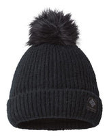 Winter Blur™ Pom-Pom Cuffed Beanie - black