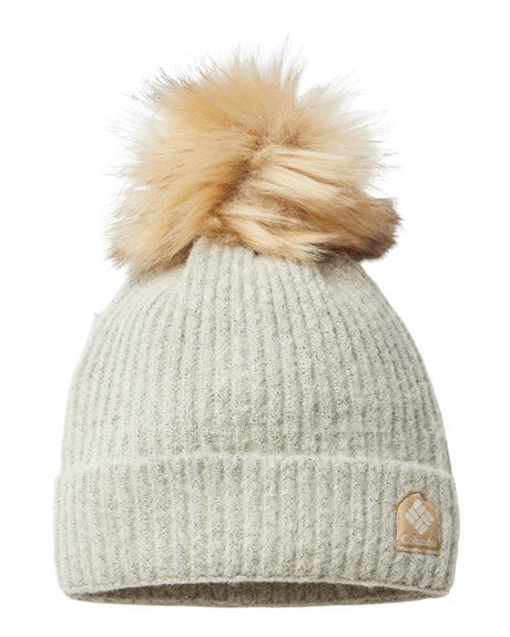 Winter Blur™ Pom-Pom Cuffed Beanie Chalk