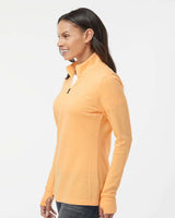Women's 3-Stripes Quarter-Zip Sweater acid orage melange_1