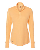 Women's 3-Stripes Quarter-Zip Sweater acid orage melange_3