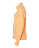 Women's 3-Stripes Quarter-Zip Sweater acid orage melange_4