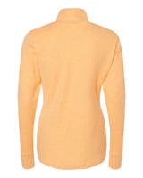 Women's 3-Stripes Quarter-Zip Sweater acid orage melange_5