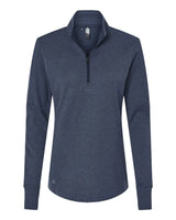 Women's 3-Stripes Quarter-Zip Sweater collegiate navy melange_3