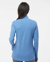 Women's 3-Stripes Quarter-Zip Sweater focus blue melange_2
