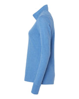 Women's 3-Stripes Quarter-Zip Sweater focus blue melange_4