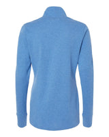 Women's 3-Stripes Quarter-Zip Sweater focus blue melange_5
