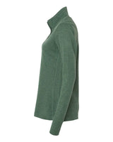 Women's 3-Stripes Quarter-Zip Sweater focus green oxide melange_4