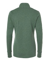Women's 3-Stripes Quarter-Zip Sweater focus green oxide melange_5