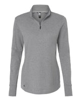 Women's 3-Stripes Quarter-Zip Sweater grey three melange_3