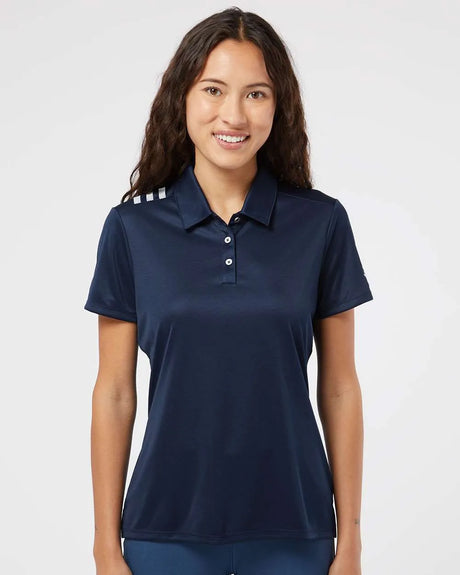 Women's 3-Stripes Shoulder Polo collegiate navy/ white