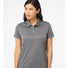 Women's 3-Stripes Shoulder Polo grey five/ black