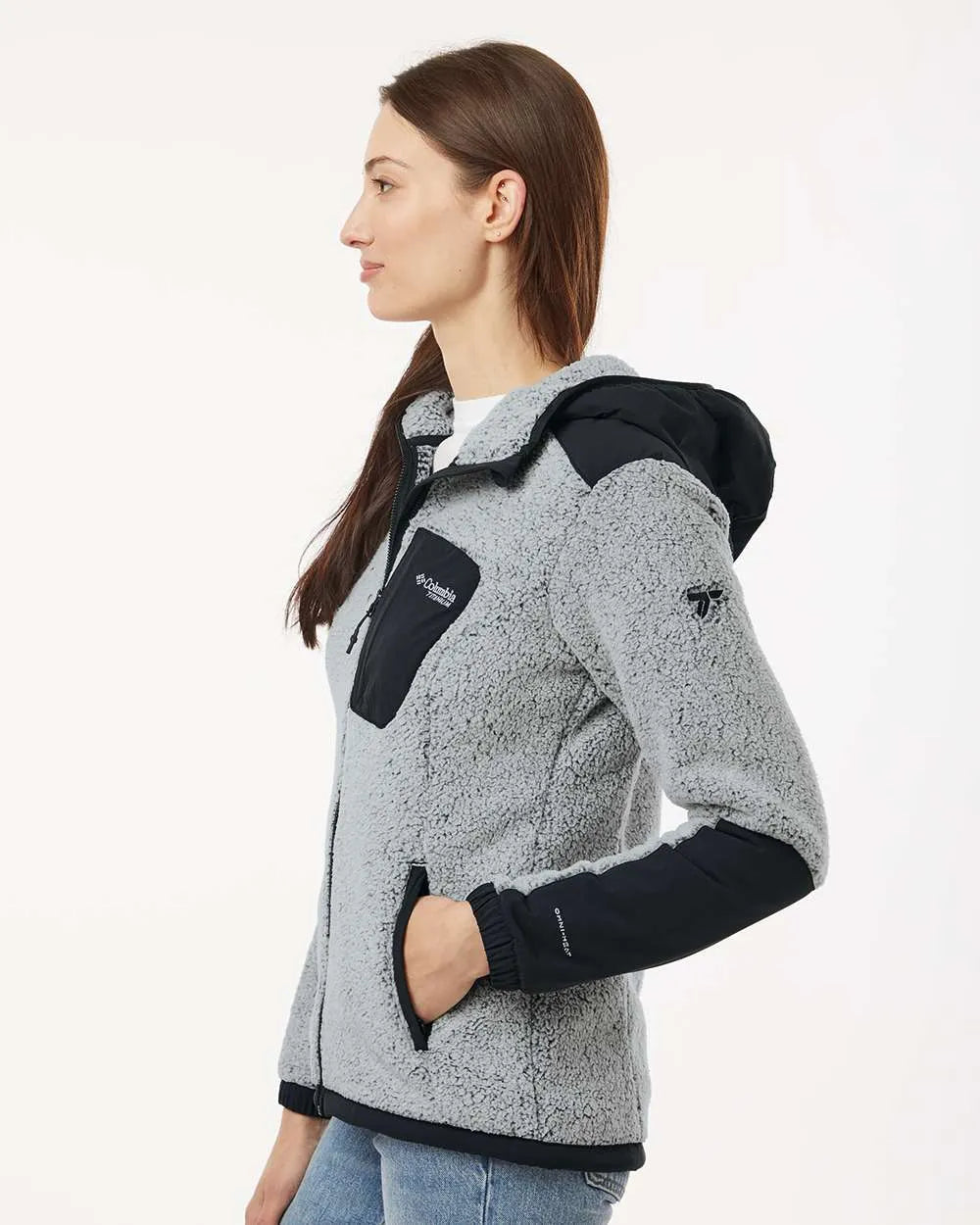 Women's Arctic Crest™ Sherpa Full-Zip Jacket White/ Black_1