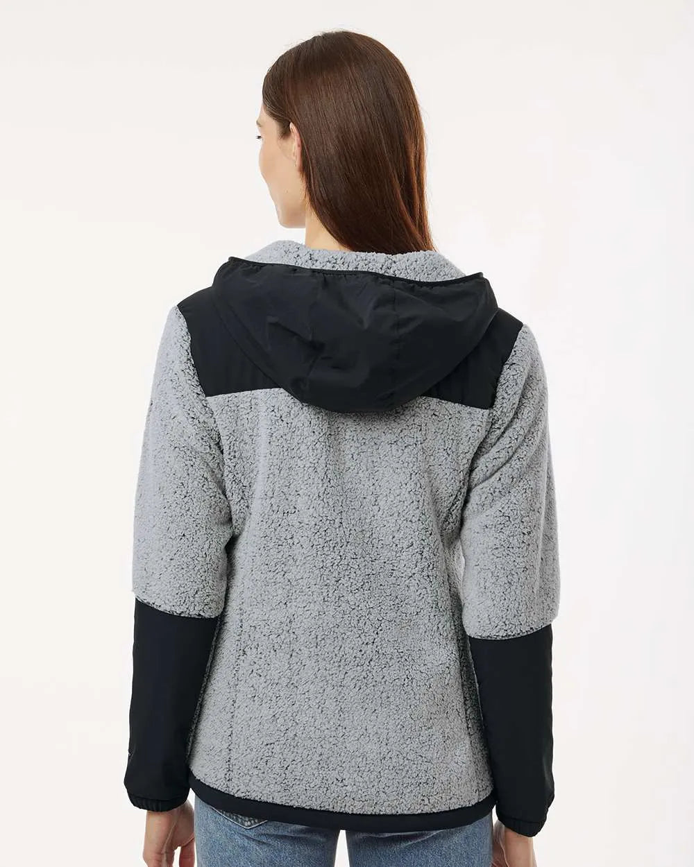 Women's Arctic Crest™ Sherpa Full-Zip Jacket White/ Black_2