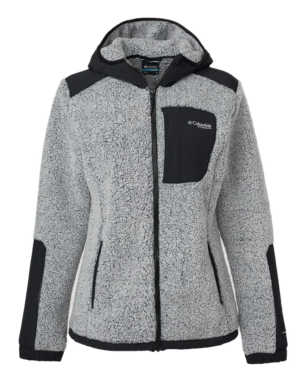 Women's Arctic Crest™ Sherpa Full-Zip Jacket White/ Black_3
