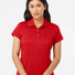 Women's Basic Polo Power Red/White