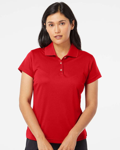 Women's Basic Polo Power Red/White