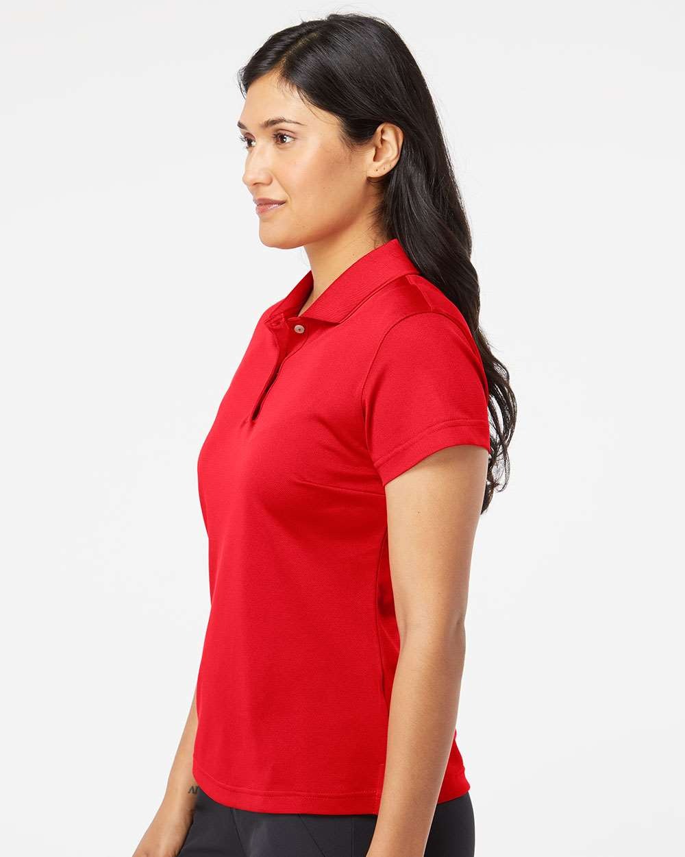 Women's Basic Polo Power Red/White_2