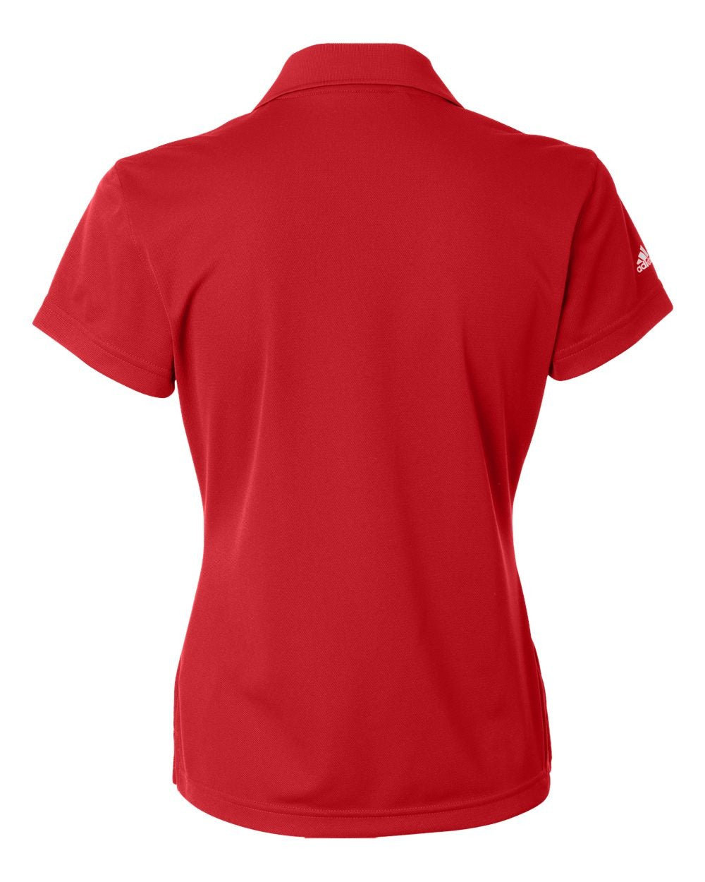 Women's Basic Polo Power Red/White_5