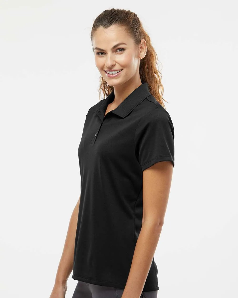 Women's Basic Sport Polo black_1