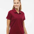Women's Basic Sport Polo collegiate burgundy