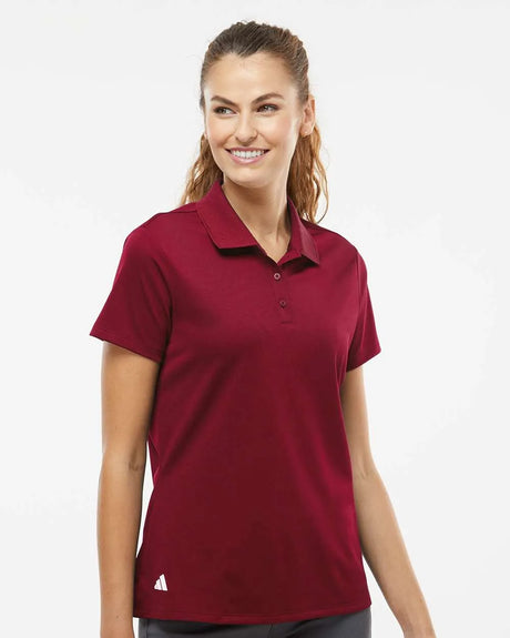 Women's Basic Sport Polo collegiate burgundy