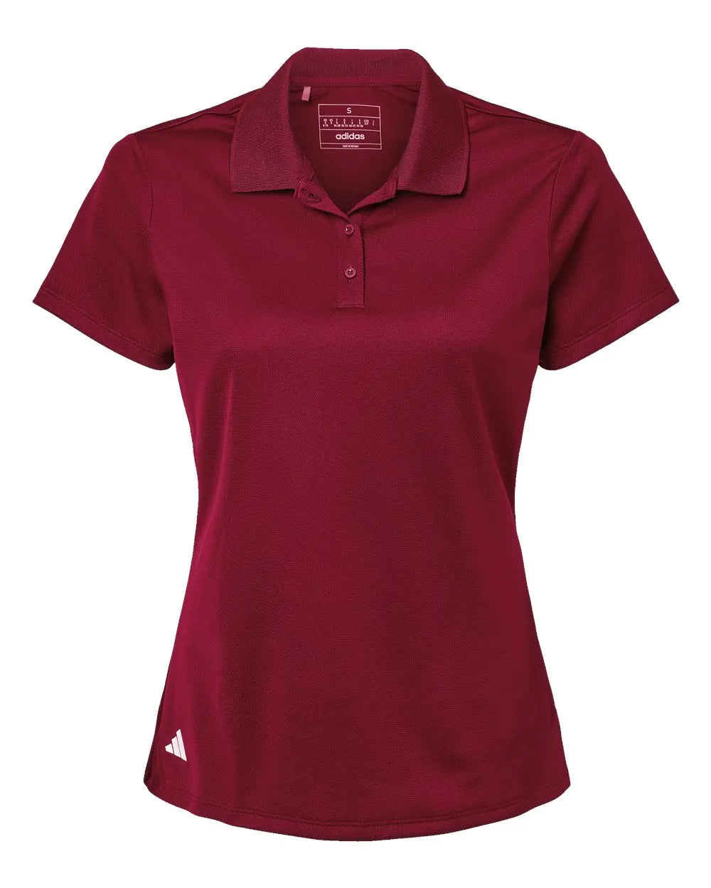 Women's Basic Sport Polo collegiate burgundy_3