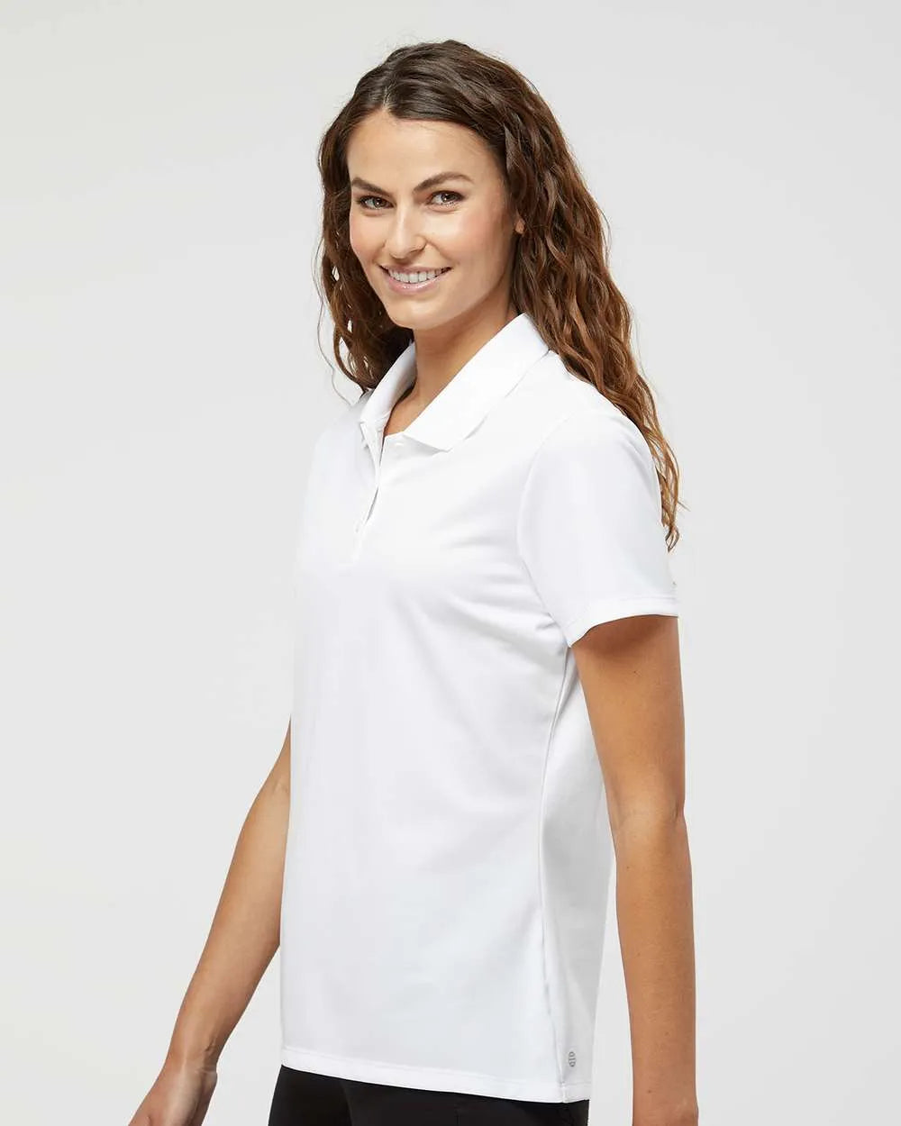 Women's Basic Sport Polo white_1